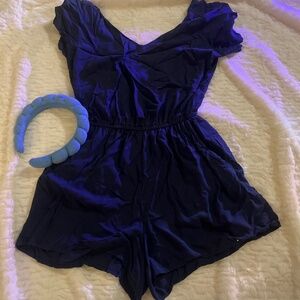 Navy blue romper